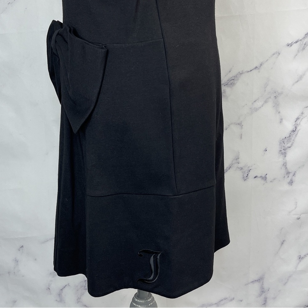 Juicy Couture | Black Sleeveless Knit Dress w/ Back Bow Detail | L - Picture 5 of 13